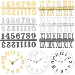 Horloges murales DIY Numéros 3D pour pièces d'horloge à quartz Kit de remplacement ancien modèle montre numérique accessoires artisanat créatif assemblage de rechange