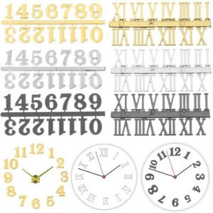 Horloges murales DIY Numéros 3D pour pièces d'horloge à quartz Kit de remplacement ancien modèle montre numérique accessoires artisanat créatif assemblage de rechange