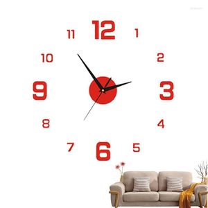 Relojes de pared, reloj DIY, pegatina sin marco, decoración del hogar con movimiento silencioso para dormitorio, oficina, decoración para sala de estar
