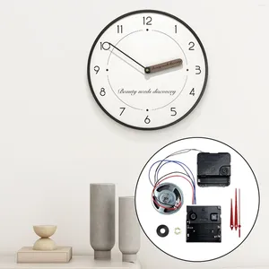 Horloges murales DIY Clock Mouvement Mécanisme Pièces de rechange avec boîte à musique pour chambre à coucher Bureau en bois