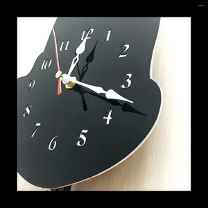 Horloges murales chiens chiens décor de maison pour enfants chambre à coucher des cadeaux de queue relevante pour les enfants anniversaire noirs