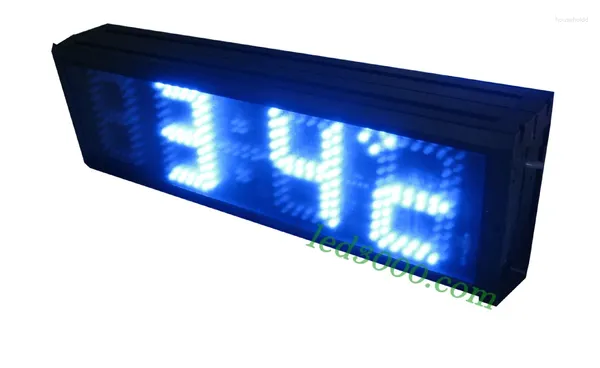 Relojes de pared Reloj LED de color azul con doble cara (caras HST4-5B)