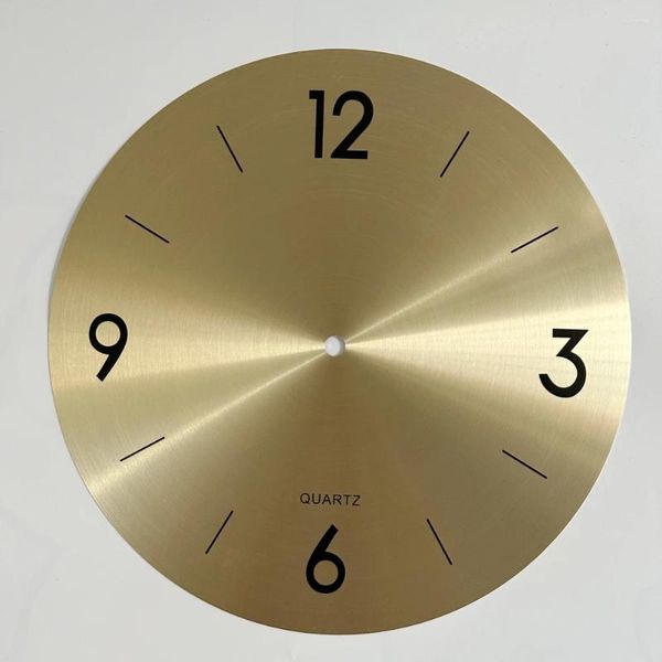 Relojes de pared Reloj duradero Dial Face 11.14inch 1pc Número árabe de aluminio DIY para decoración del hogar grande