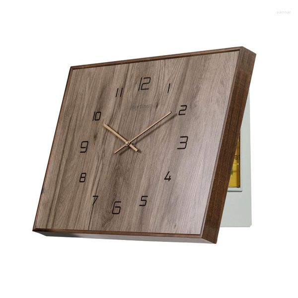 Relojes de pared, caja de medidor eléctrico, decoraciones para el hogar, creativo, silencioso, diseño moderno, reloj grande, decoración mural, sala de estar B