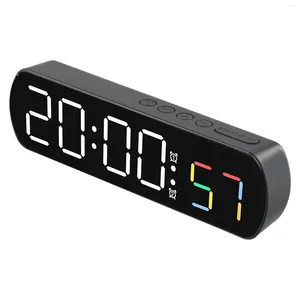Relojes de pared Reloj electrónico Alarma Pantalla LED de alta definición Conversión de formato de escritorio Cuatro colores