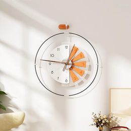 Relojes De Pared, Reloj pequeño electrónico, dormitorio Digital, silencioso, elegante, diseño moderno Vintage, Reloj De Pared, decoración del hogar T50GZ