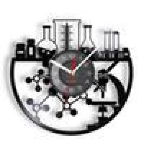 Horloges murales Équipements LP Horloge Laboratoire Expérience Bioexpérimentation Fournitures Vives Montre Moderne Amateurs de Science Cadeau9177658