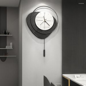 Wandklokken Europese metalen stille klok voor woonkamer meubels kunst Creative Minimalistisch huishoudelijk dineren