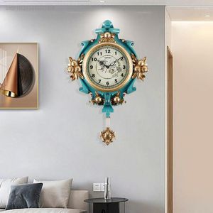 Relojes de pared de estilo europeo para sala de estar, moderno, silencioso, de cuarzo, personalizado, para el hogar, empresarial, Vintage