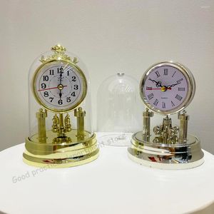 Horloges murales Style européen rétro muet horloge alarme chronomètre Table pour salon bureau décoration de bureau montre cadeaux