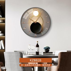 Horloges murales Mode Horloge Design Moderne Maison Silencieux Simple Luxueux Rond 12 Pouces Canapés Pour Salon Décorations Wanduhr B