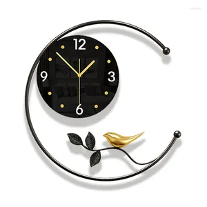 Wandklokken Mode Woonkamerklok Grote Eenvoudige Creatieve Rustige Fancy Leuke Moderne Lichte Luxe Reloj De Pared Home Decor
