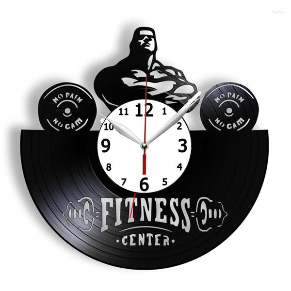 Relojes de pared para gimnasio, entrenador de Cross Fit, reloj Retro para culturismo, levantamiento de pesas, sala de entrenamiento, decoración de gimnasio en casa