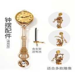 Horloges murales Horloge de sol Pendule Accessoires Style européen Salon Table Mouvement Vertical Quartz Parts178s