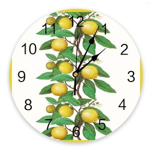 Wandklokken fruitbladeren klok voor moderne huizendecoratie tiener kamer woonnaald hangende horloge tafel