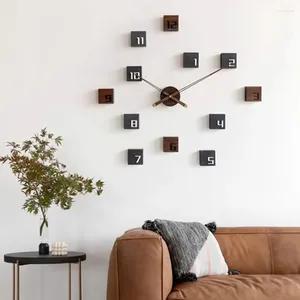 Relojes de pared de regalo para el salón, piezas elegantes y únicas, Art Deco, agujas numéricas para el hogar, diseño moderno redondo, decoración Zegar