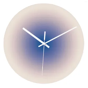 Horloges murales Verre Art Horloge numérique ronde électronique pour salon chambre étude