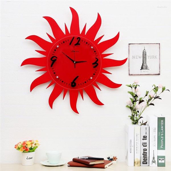 Relojes De Pared, Reloj De madera De cristal, cocina, niños, silencioso, grande, moderno, salón, sala De estar, Reloj De Pared, decoración del hogar, lujo YY50WC