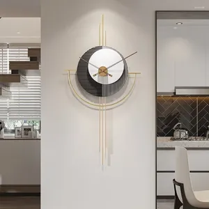 Wandklokken Goud Woonkamerklok Slaapkamer Elegant Decoratief Stijlvol Modern Design Luxe Orologio Da Parete Home Decor