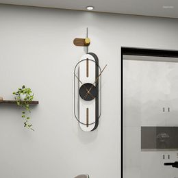 Wandklokken Handen Digitale klok stille metalen slaapkamer mechanisme groot kwarts verborgen toverstok deko home decor ww50wc