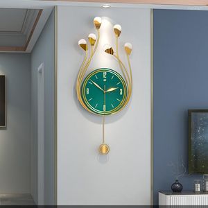 Horloges murales suspendues style antique en bois numérique grande horloge design moderne Meccanismo Orologio Da Parete élégant