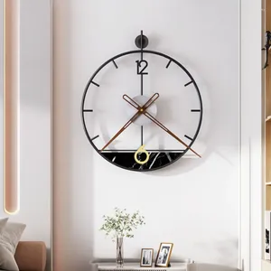 Wandklokken Home Klok Decoratie Hand Ronde Kunst Unieke Woonkamer Modern Design Mode Nordic Reloj Pared Decor