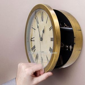 Wandklokken Home Decoratie Creative Hidden Secret Secret Box Clock Hanging Key Cash Money Sieraden Opslag Beveiliging