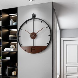 Horloges murales décoration de la maison horloge nordique librairie café personnalité créative Simple muet suspendu montre Relojes Pared