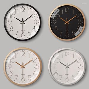 Horloges murales maison horloge muette mode créative salon échelle numérique en trois dimensions 12 pouces 30CM cadeau décoratif