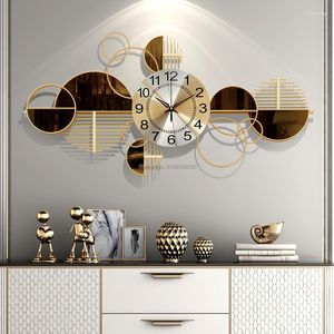 Horloges murales ménage salon fer horloge nordique décoratif décoration de la maison personnalisé créatif