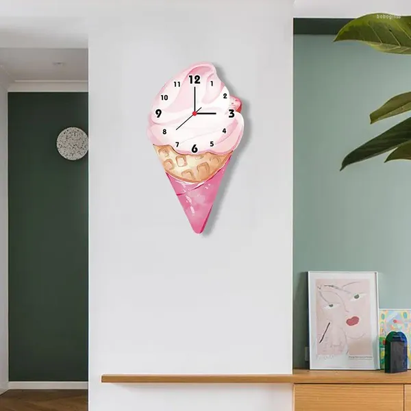 Relojes de pared Decoración de la personalidad creativa del helado Sala de estar de colgantes