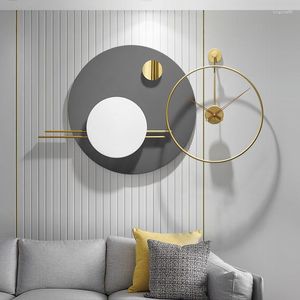 Wandklokken keukenklok grote grootte woonkamer minimalistisch metaal groot modern design horloge tafecoratie