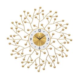 Wandklokken grote 3D -klok modern design metal art quartz creatief stil golden reloj de pared Moderno Home Decor