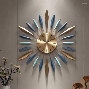 Wandklokken Large 3D Digital Decor Home Decoratief ongebruikelijk Golden Metal Electronic Mechanisme Kijk Big Relojes Decoration Ty30yh