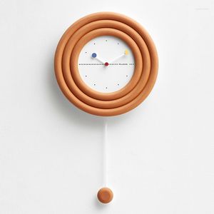 Wandklokken Grote 3d Home Decor Klok Modern Design Gratis Bezorging Met Slinger Keuken Muurschildering Led Alarm Horloge