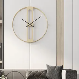 Wandklokken Large 3d Silent Watch Minimalistisch metal art Nordic mechanisme Home Design Duvar Saati