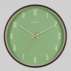 Wandklokken Grote Klok Modern Metaal Hout Design Creatieve Decoratie Voor Mute Woonkamer Elektronisch Horloge Reloj De Pared