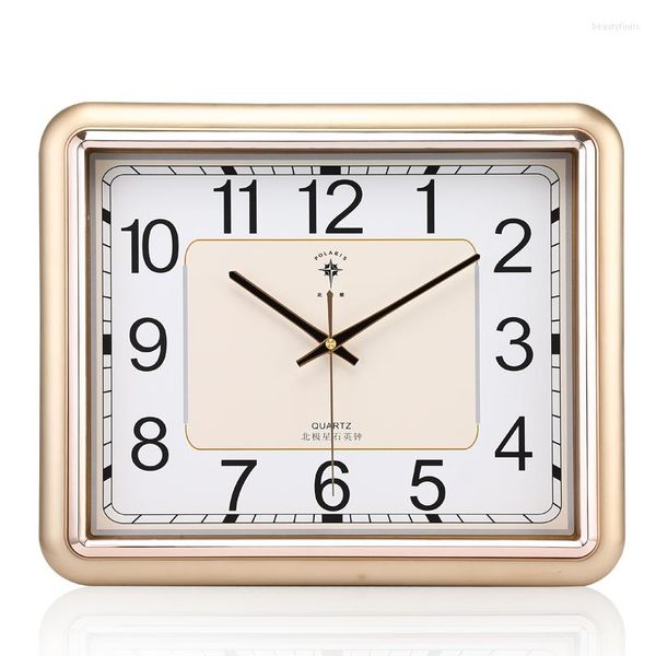 Horloges murales grande horloge créative numérique simple calendrier carré salon silencieux Reloj De Pared Oclock montres 60ZB