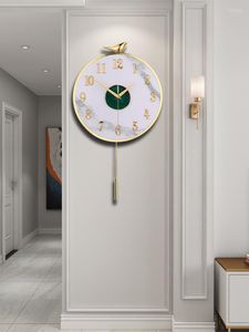 Horloges murales grande horloge décorative pendule Design moderne nordique Simple Art numérique Reloj Mural décoration de la maison 60wcc