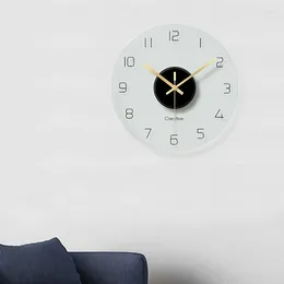 Horloges murales grande horloge en verre silencieux moderne montres transparentes décor à la maison chambre numérique horloge murale décoration