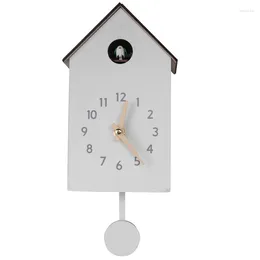 Horloges murales Lber moderne coucou oiseau conception quartz horloge suspendue minuterie pour la décoration de bureau à domicile