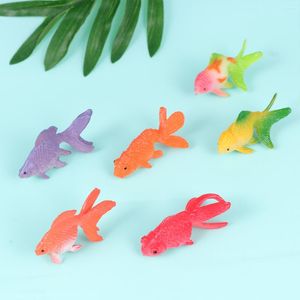 Relojes de pared Peces flotantes tropicales realistas 24 piezas Modelo en movimiento artificial Figura Goldfish Juguetes para niños