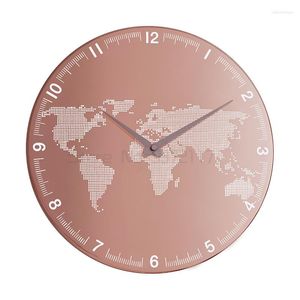 Horloges murales Lumière Horloge de luxe Salon Simple Silencieux Personnalisé Créatif Échelle de temps précise