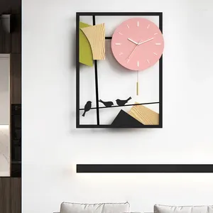 Relojes de pared Sala de estar Reloj Home Creative y personalizada Decoración simple y moderna