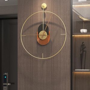 Wandklokken Woonkamer Ontwerp Digitale Moderne Metalen Nordic Grote Klok Keuken Pauw Reloj De Pared Decoratie WWH20XP