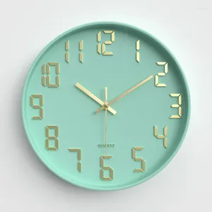 Horloges murales salon horloge silencieuse suspendue chambre décoration esthétique minimaliste art design reloj de pared décor à la maison