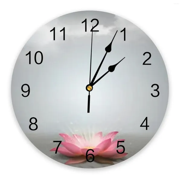 Horloges murales lotus dans l'horloge du désert de conception moderne décoration de salon