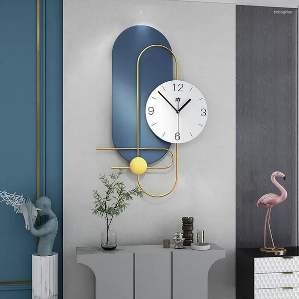 Horloges murales Horloge de luxe Décoration de la maison Mode Réseau Rouge Personnalisé et créatif Moderne Simple