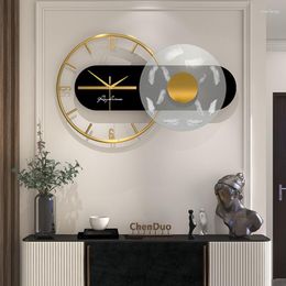 Relojes de pared Reloj de lujo Diseño moderno Decoración para el hogar Reloj Comedor Salón Decorativo