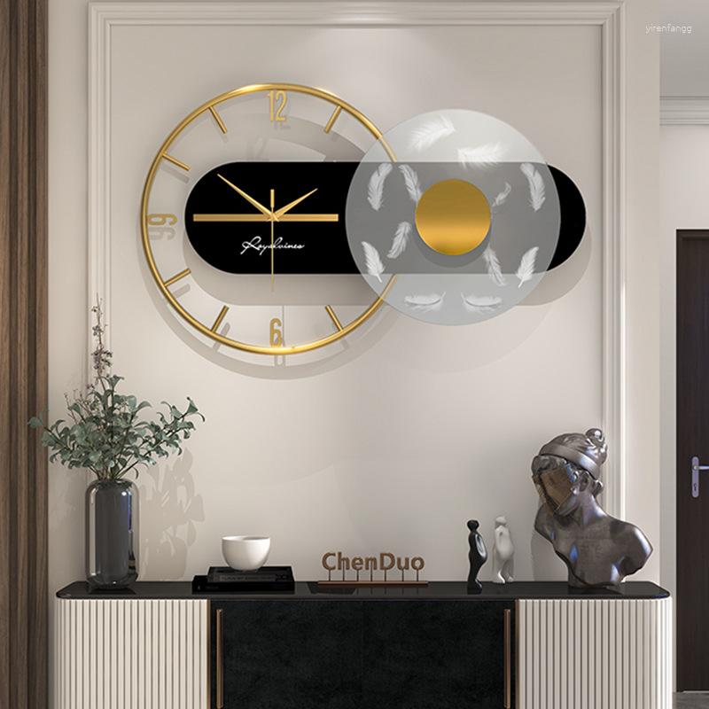 Wall Clocks Luxury Clock Modern Design Home Decor Watch Dining Room Living Decorative